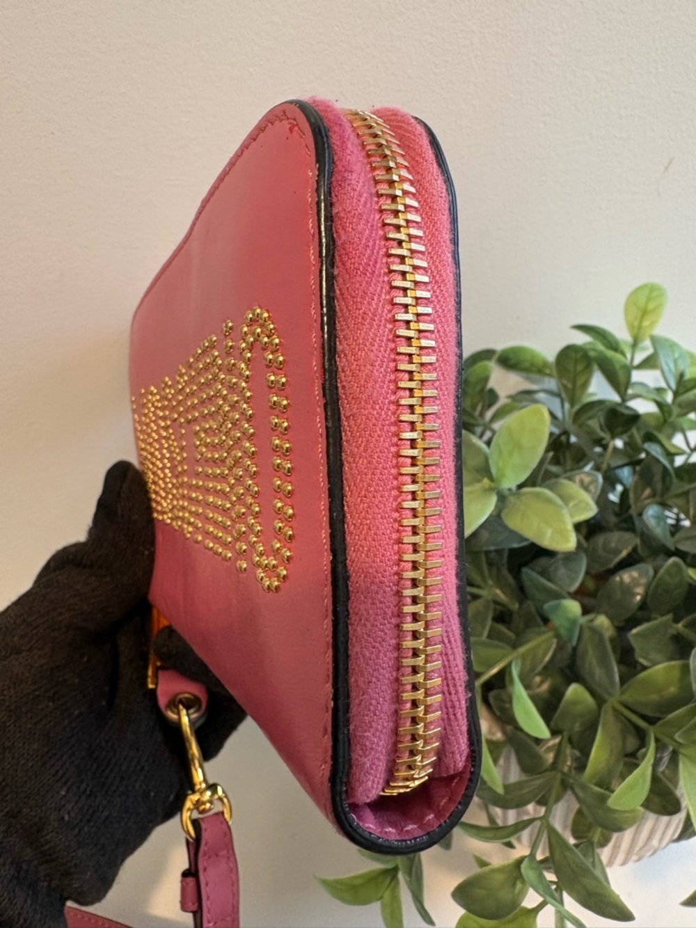 Moschino Studded Wristlet/ Wallet EUC - Picture 4 of 10